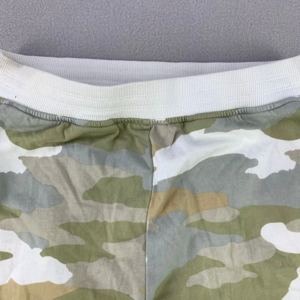 Aerie Camo Jogger Pants Women S Green Camouflage Elastic Waist Casual Loungewear